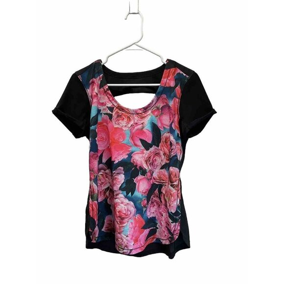 Lululemon Tops - LULULEMON‎ Lightened Up T-Shirt Rose Print Short Sleeve performance size 8